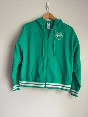 Walt Disney World zip-up green hoodie varsity Kaleidoscope Collection small